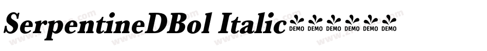 SerpentineDBol Italic字体转换